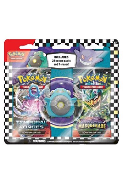 Pokemon Blister cu 2 radiere Bellibolt „Înapoi la școală 2024”