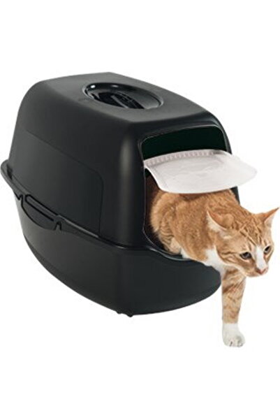 Rotho Litiera Bailey Cat Cu glugă, neagră