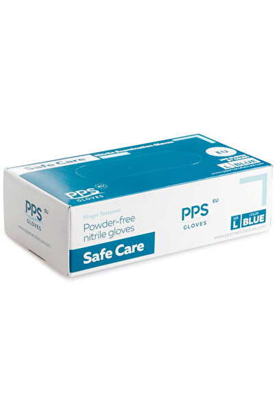 PPS Manusi nitril PPS, unica folosinta, 100 buc/cutie - albastre - marime L