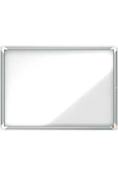 Nobo Avizier Premium Plus, exterior, otel emailat, 8x A4, cu usa si cheie, ma...