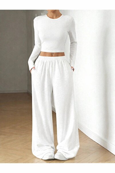 OVER HEAD Γυναικείο Σετ Φόρμας Κοντό ίσια μπλούζα, Παντελόνι jogger ίσια παντ...