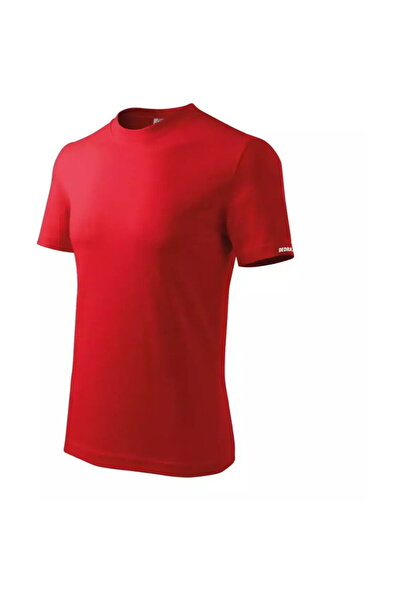 DEDRA EXIM Men's T-shirt M, red, 100% Cotton