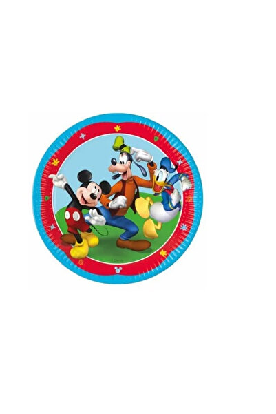 Disney Mickey Mouse Set of 8 large Mickey Rock the House party plates, 23 cm,...