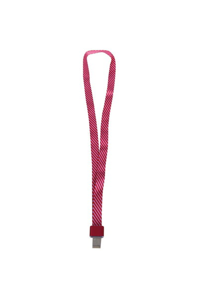 Kejea Lanyard textil, 15mm latime,clip metal, - rosu