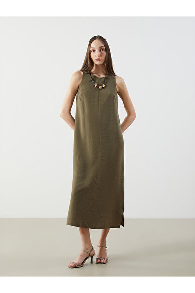 LC Waikiki Ozmarka New Season Crew Neck Modal Blend Dress