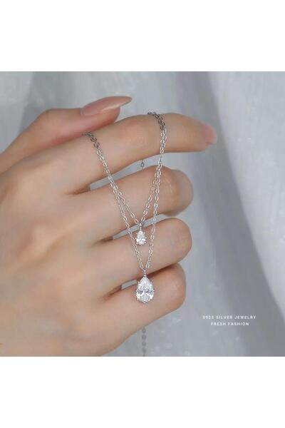 Generic قلادة دمعتين