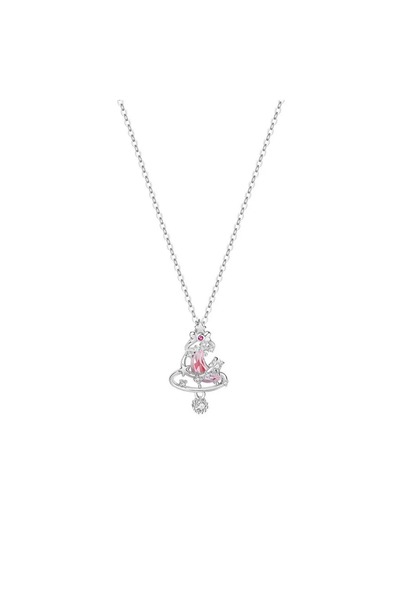 Generic قلادة نسائية فضة عيار 925 تصميم شجرة الأنوثة