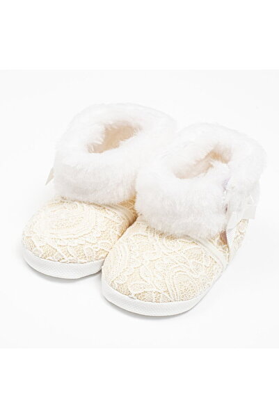 NEW BABY SHOP Ghetuțe de iarnă din dantelă pentru bebeluși New Baby 6-12 m be...