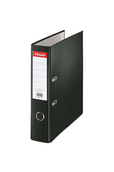 Esselte A4 file, PP laminated, metal edge, 75 mm, Economy - black