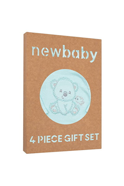 NEW BABY SHOP Set maternitate Sweet Bear albastru, mărimea 56 (0-3 luni)