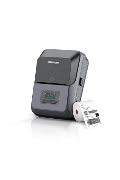 Green Lion طابعة حراري محمولة، طابعة بلوتوث لاسلكية صغيرة لطباعة الملصقات وال...