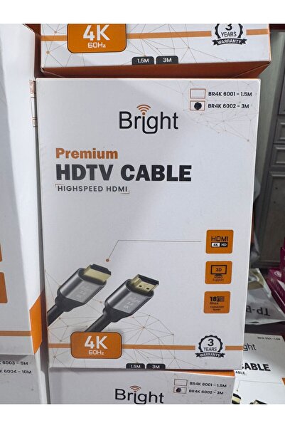 Bright 3m 4K 2.0 HD cable, black