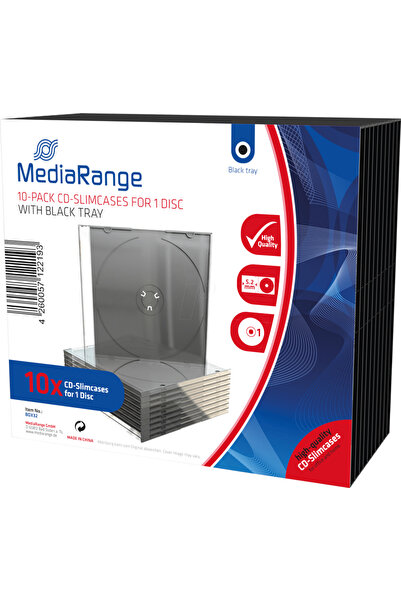 MediaRange CD/DVD Slimcase Single Retail 10 pieces