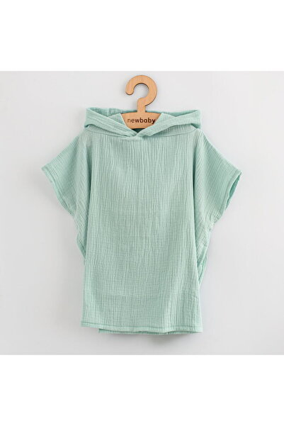 NEW BABY SHOP Baby muslin poncho New Baby Feeling blue 35 cm