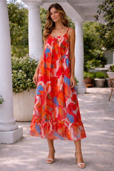 lare İtayan İ Silk Lbi̇se Red Lined