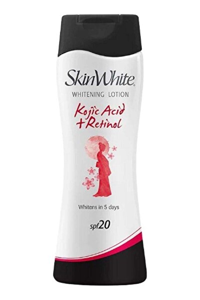 skin white لوشن لتفتيح البشرة بحمض الكوجيك + ريتينول مع عامل حماية من الشمس 2...