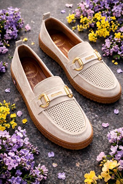 Platana Kadın Ortopedik Taban Tokalı Loafer - Rahat ve Yumuşak Günlük Ayakkabı