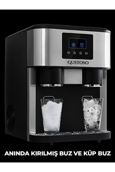 Empressco Çok Fonksiyonlu Buz Yapıcı, LCD Dokunmatik Ekranlı, Soğuk Su Hazneli