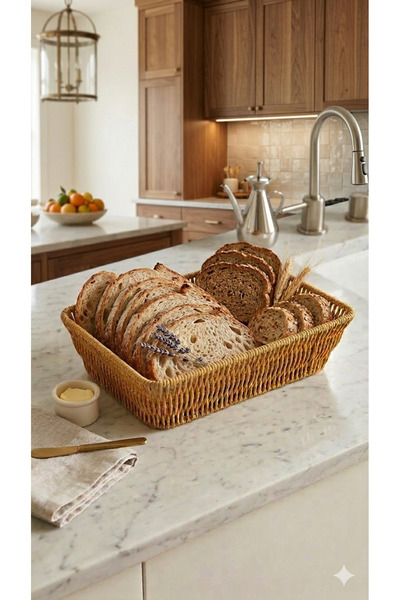 Dia Wicker Bread Basket & Decorative Bread Basket