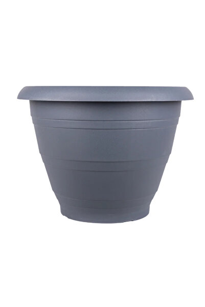 OEM Ghiveci flori Lyra, polipropilena, Ø 45 cm, gri antracit