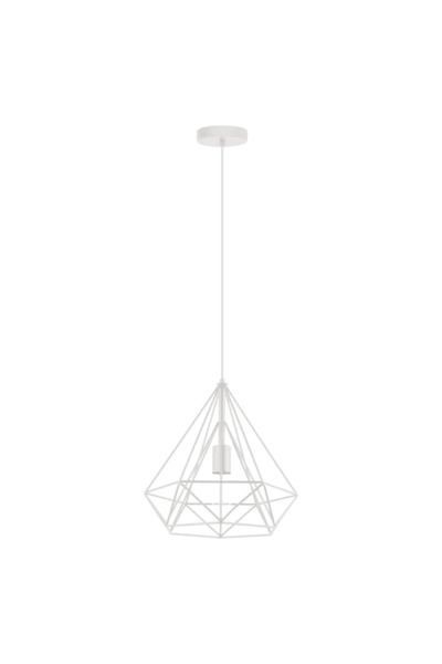 Inspire Byron pendant lamp, 1 x E27, 60W, white