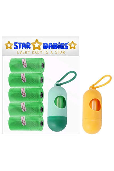 STAR BABiES عبوة من 5 حقيبة معطرة خضراء مع موزع، عبوة من 1