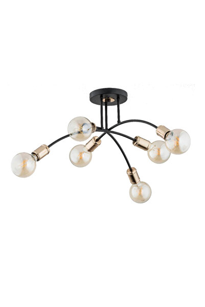 OEM Πολυέλαιος Lanti, 6 x E27, 60 W, μαύρος