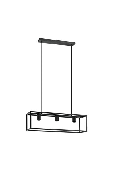 Inspire Κρεμαστό φωτιστικό Eldrick, 3 x E27, 40 W, IP20, μαύρο