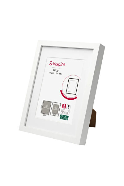 Inspire Rama foto Milo, 18 x 24 cm, alb