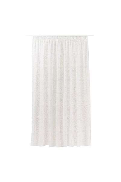 OEM Perdea 300 x 245 centimetri Amanda, model floral/vegetal, cu rejansa, crem