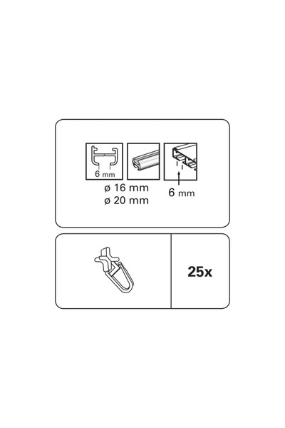 OEM Set calareti pentru profile, 25 de bucati