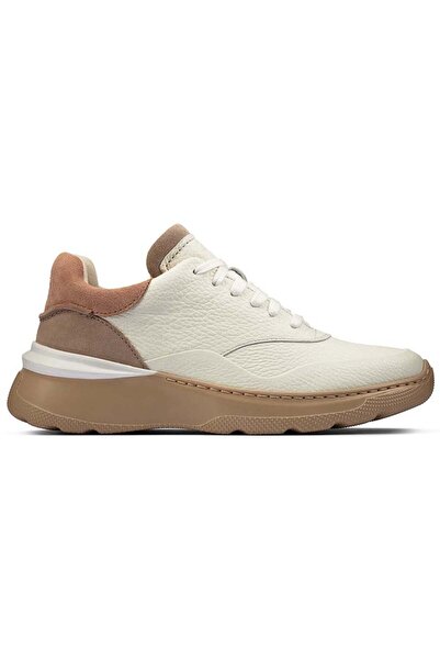 CLARKS Women's shoes - SprintLiteLace - size 37 - white brown Leather - Cushi...