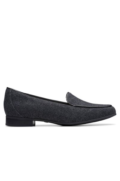 CLARKS Mocasini damă - Un Blush Ease - mărime 39,5 - Gri Material textil - Sl...