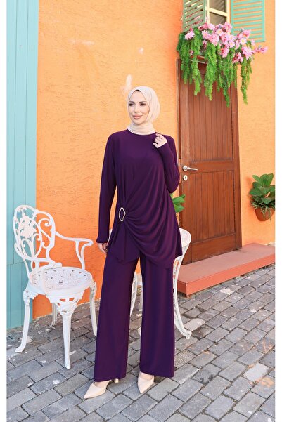 NİSUM MODA Costum cu pantaloni Yanı cu cataramă Sandy