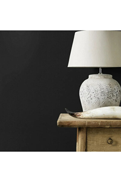 OEM Ταπετσαρία βινυλίου Metro, Μονόχρωμο μοτίβο, μαύρη, ρολό 10 x 0,53 μέτρα