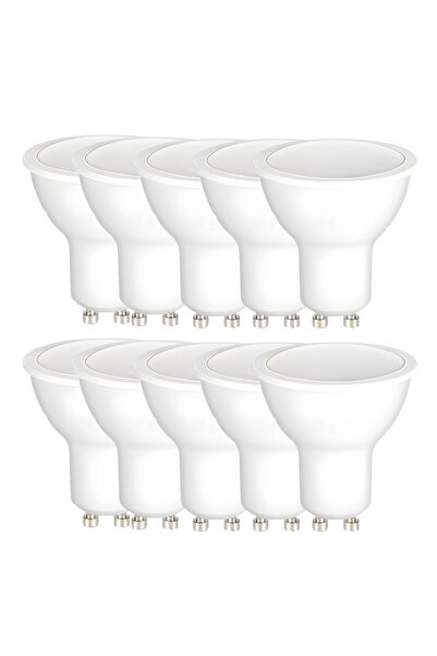 Teno Συσκευασία 10 λαμπτήρων LED Teno® GU10, 5W, 450 lm, 6400K ψυχρό λευκό, δ...