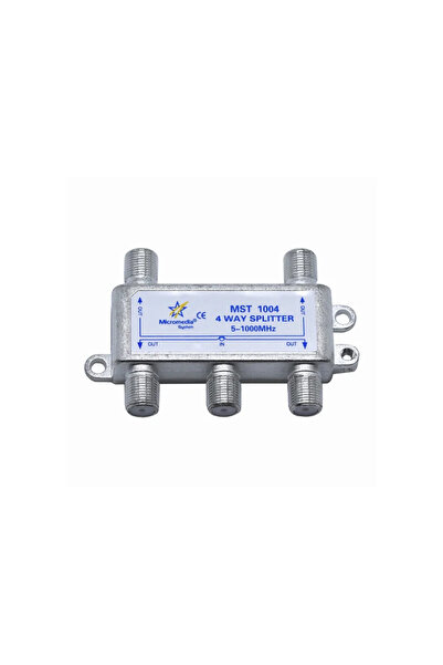 OEM MST1004 splitter, with one input and 4 outputs, metal, silver