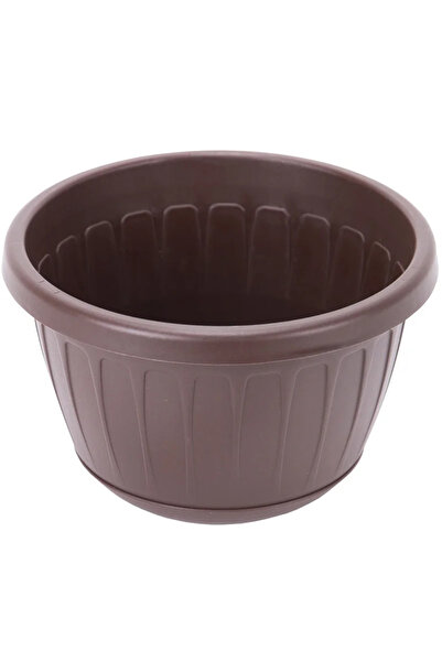 OEM Stella flower pot, hanging, plastic, Ø 26 cm, brown
