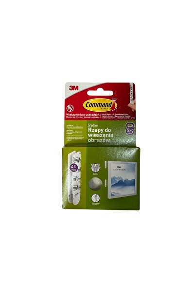 OEM 3 meter Command Velcro tape, for medium paintings, max 5 kg, white (set o...