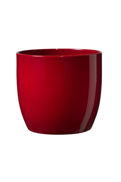 OEM Basel flower pot, ceramic, Ø 13 cm, red