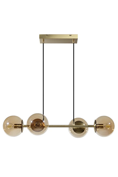 Inspire Μενταγιόν Callas, 4 x E14, Μ 74 εκ., κεχριμπαρένιο