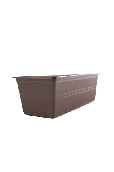 OEM Jardiniera Carina, plastic, lungime 60 cm, maro