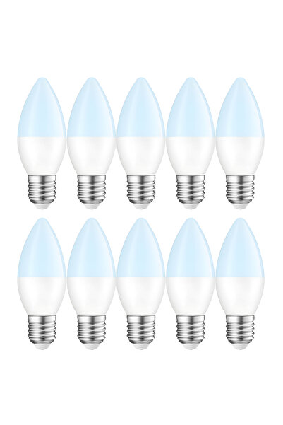 Teno Συσκευασία 10 λαμπτήρων LED Teno® E27, 6W, 450 lm, ψυχρό λευκό 6400K, δι...