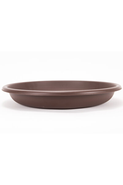 OEM Dalia flower pot plate, plastic, Ø 40 cm, brown
