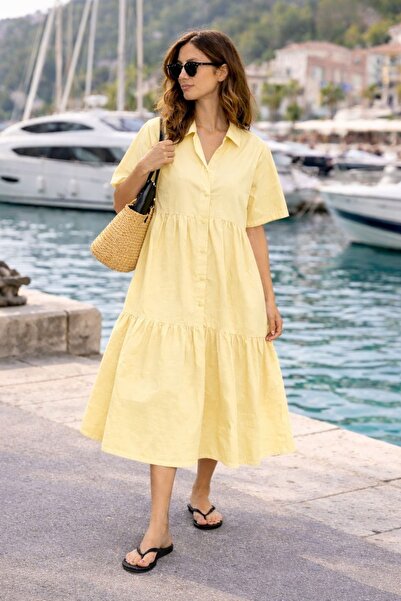 NEW STATION Remoda maxi Shirt Dress