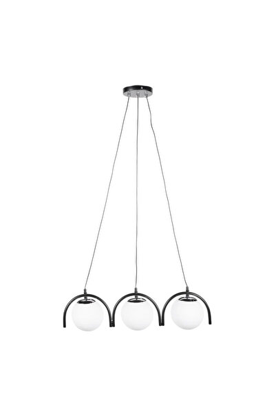 OEM Κρεμαστό φωτιστικό Glace, 3 x E27, 60 W, IP20, μαύρο