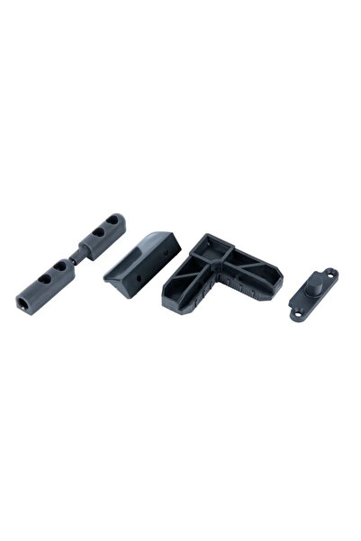 OEM Σετ αξεσουάρ κουνουπιέρας, για παράθυρο, πλαστικό, γκρι