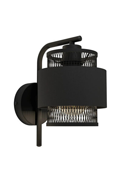 Inspire Ottomane wall lamp, 1 x E27, 40W, black
