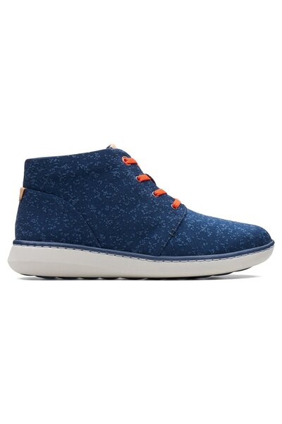 CLARKS Ghete de damă - Step Move Hi - mărime 36 - Bleumarin Textil - Cushion ...