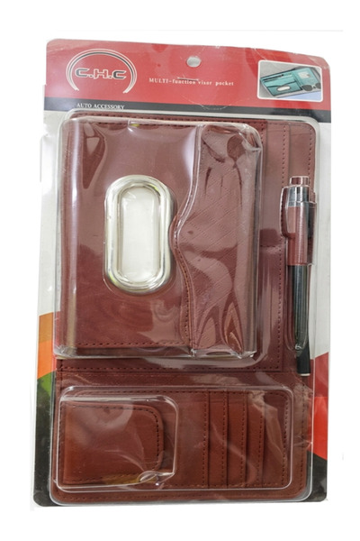 CHC حامل منديل على الشماسة مع قلم بالوان مختلفة